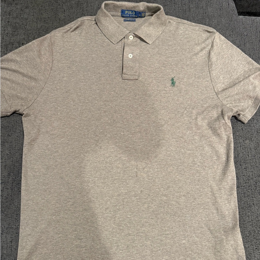 Ralph Lauren Men's Light Gray Polo Shirt